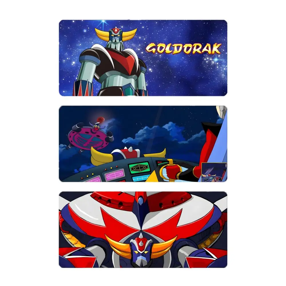Classic Mecha Anime U-UFO Robot Grendizer Mouse Pad Large Gaming Mousepad with Stitched Edges Thickened Desk Mat PC