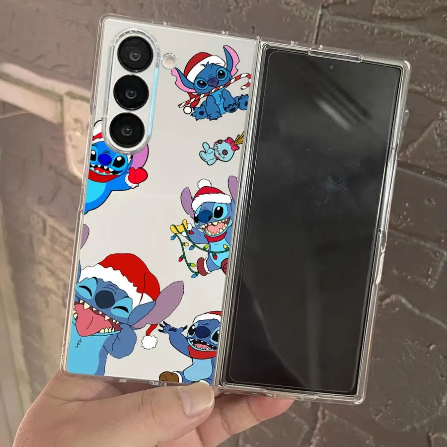 حافظة لهاتف سامسونج جالاكسي Z Fold 7 6 5 4 3 ZFold6 ZFold4 ZFold5 ZFold7 ZFold3 Disney Stitch Merry #5