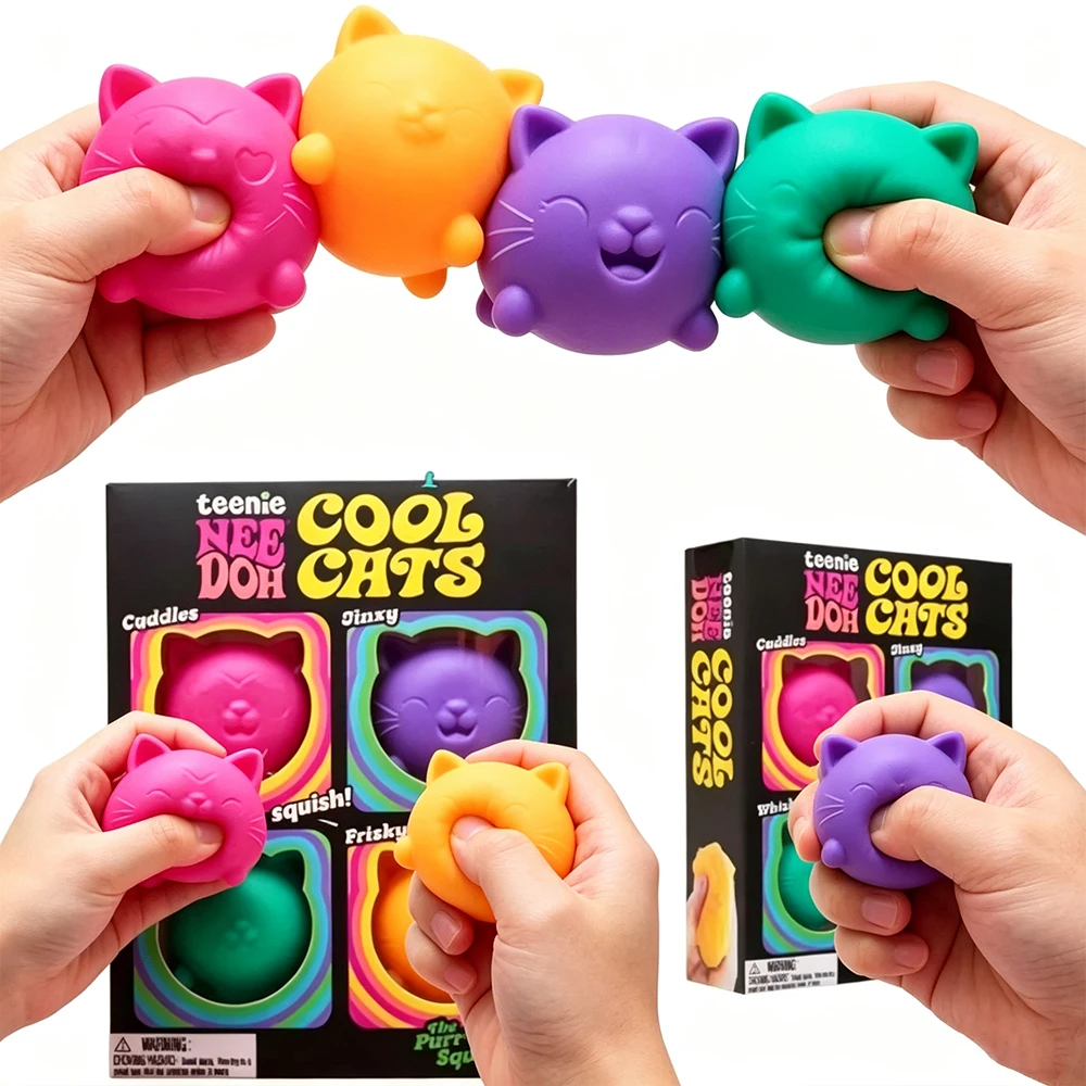 Schylling Needoh Nice Cube Sensory Nice-Sicle Stress Relief Squishy Cube Anti-Anxiety Squeeze Object For Focus Adult Population