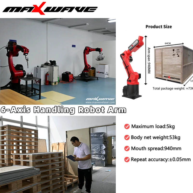 

High-Speed 6-Axis Industrial Robot for Pick and Place Applications, Assembly Line Operations and Electronic Components Handling