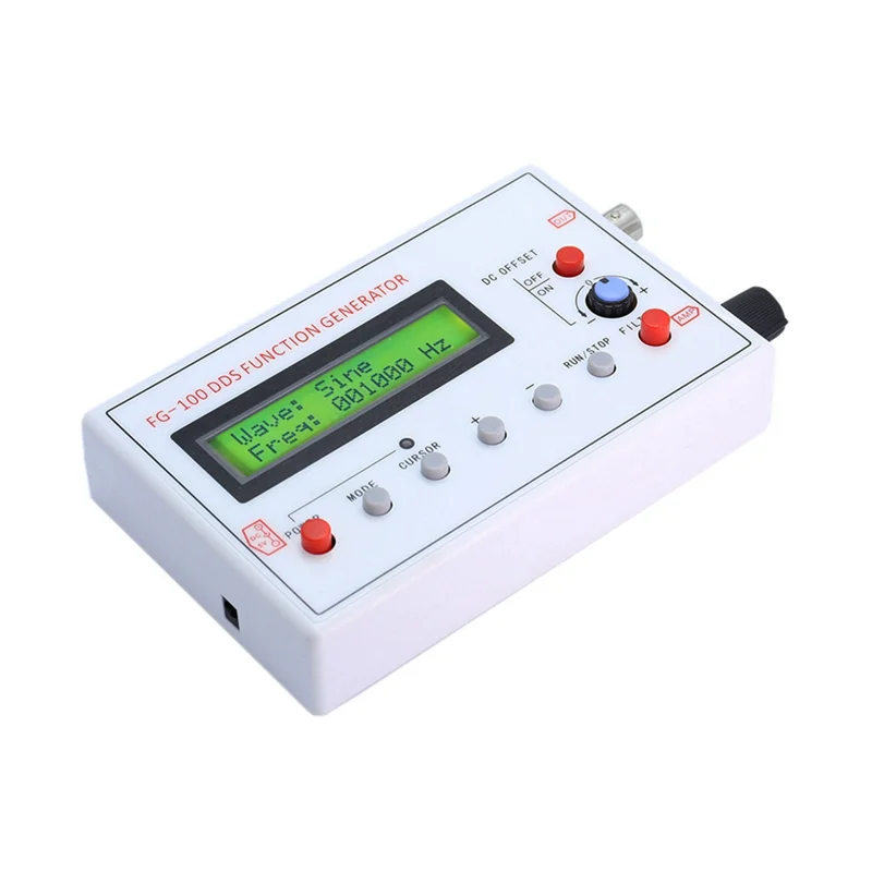 

FG-100 DDS Function Signal Generator Frequency Counter 1Hz - 500Khz Module Sine+Square+Triangle +Sawtooth Waveform