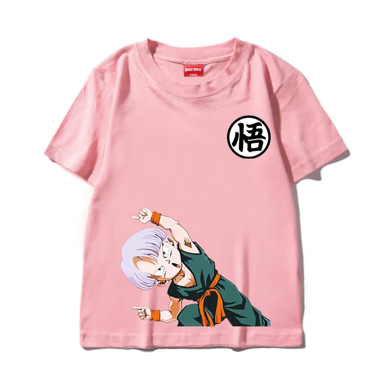 Dragon Ball Goten Trunks Fusion Dance Baumwoll-T-Shirt, Jungen Mädchen Harajuku Streetwear Anime Kurzarm-T-Shirt, Retro Casual Kinder-T-Shirt – Detail 11