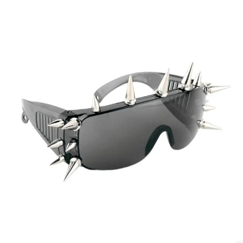 Y88A Novelty Spiked Sunglasses For Shows Cosplay And Daily Wear Punk Costume Accessories