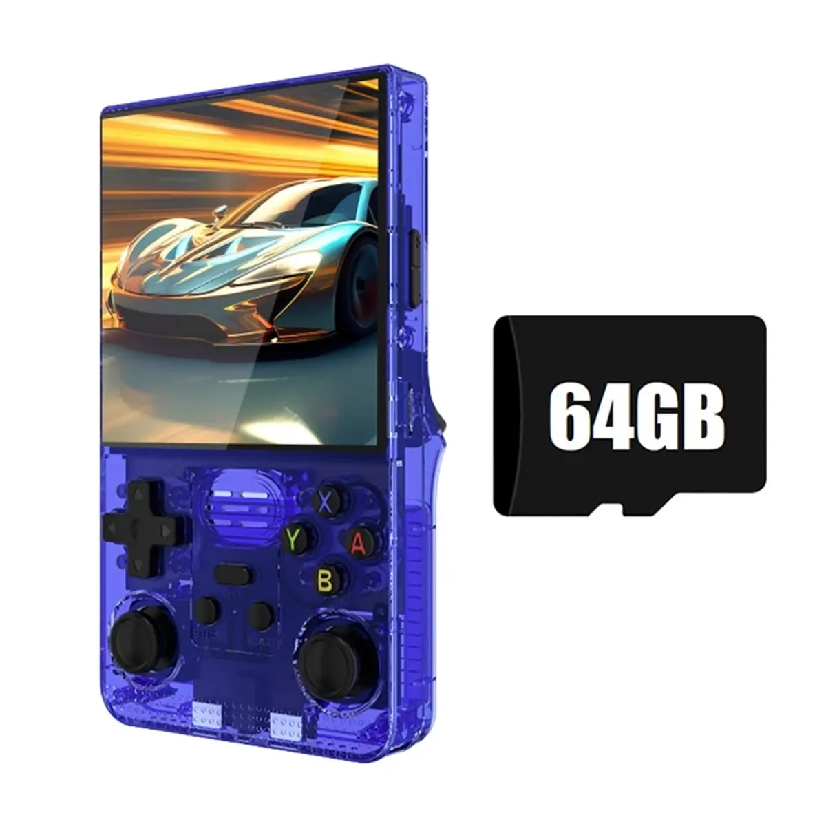 ■★New Arrival Fashion  R39MAX Handheld Retro Game Console 64G+18000+ Games 4-Inch IPS Color Screen 20+ Emulators Portable Game P