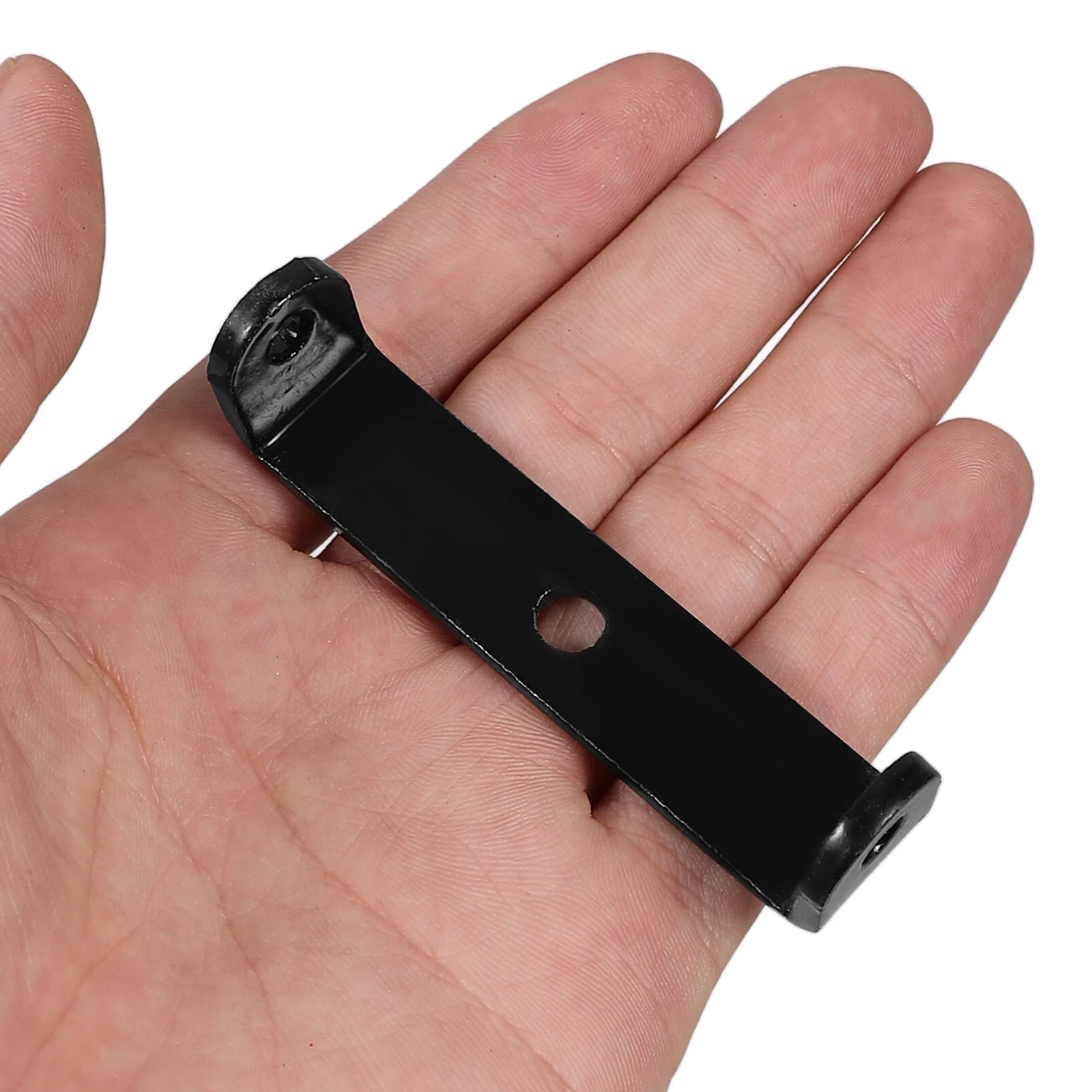 Picture 3: 2Pcs Thickened Steel Black Shelf Accessories U Shape Brackets Heavy Duty Hardware Sturdy Construction Versatile Use