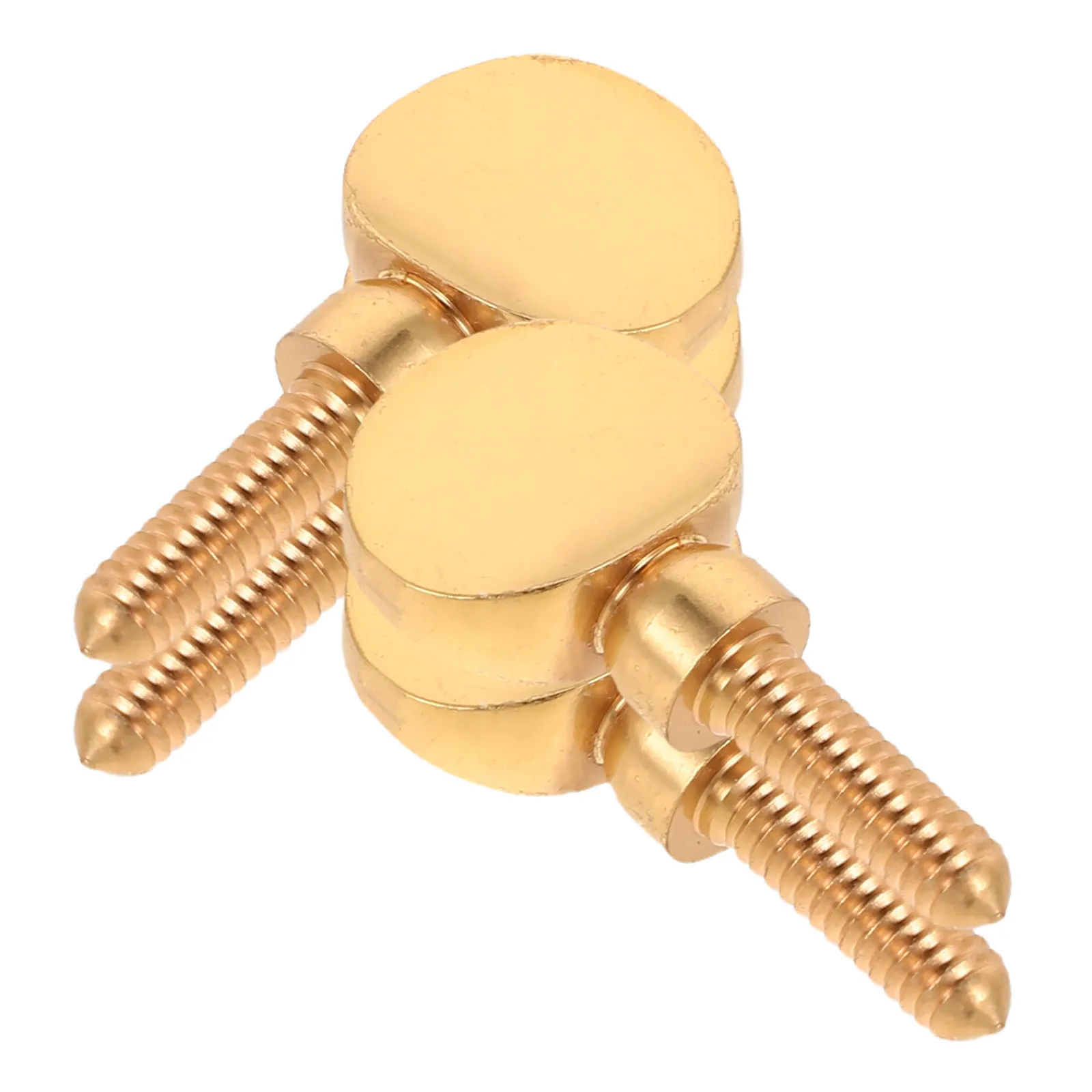 4Pcs Saxophone Neck Clamp Screws Brass Alloy Replacement for Tenor Alto Soprano Minimal Vibration Secure Fit Repair Accessory