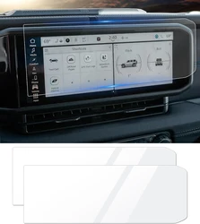 2PCS 12.3 Inch Car Navigation Tempered Glass Screen Protector Film for Jeep Wrangler JL Gladiator JT 2024+ Interior Accessories