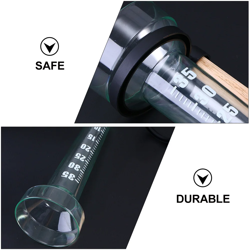 

2Pcs Rain Gauge Measuring Cup Premium Plastic Eco-Friendly Scale Marked Less 35cm Farming Meteorological Research
