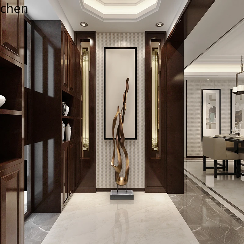 

LXC floor-to-ceiling ornaments large fiberglass reinforced plastic decorative works of art modern simple light luxury decoration