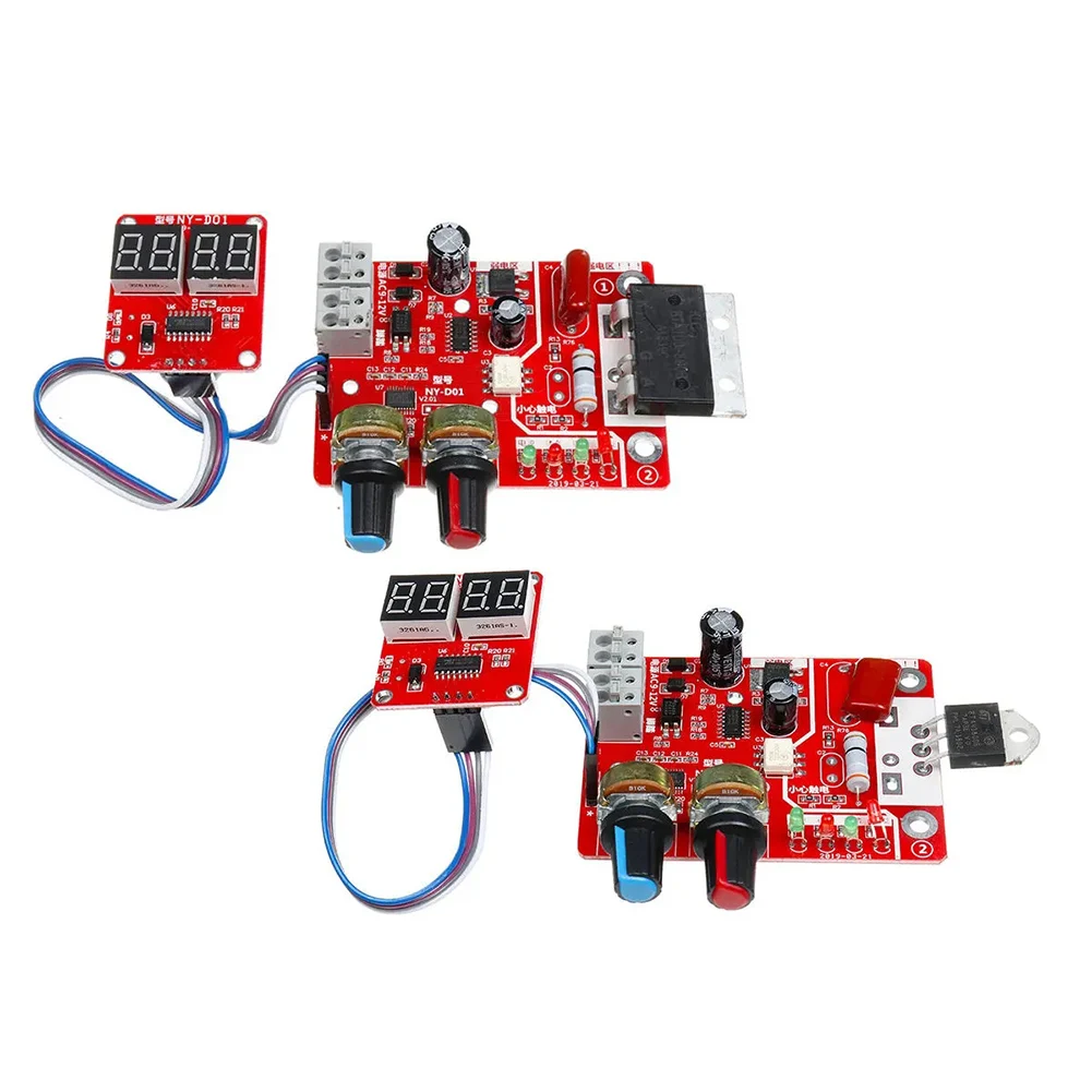 Transformer Controller Board Adjustable Time Current Spot Welder Control Board Digital Display Portable DIY Battery Accessories