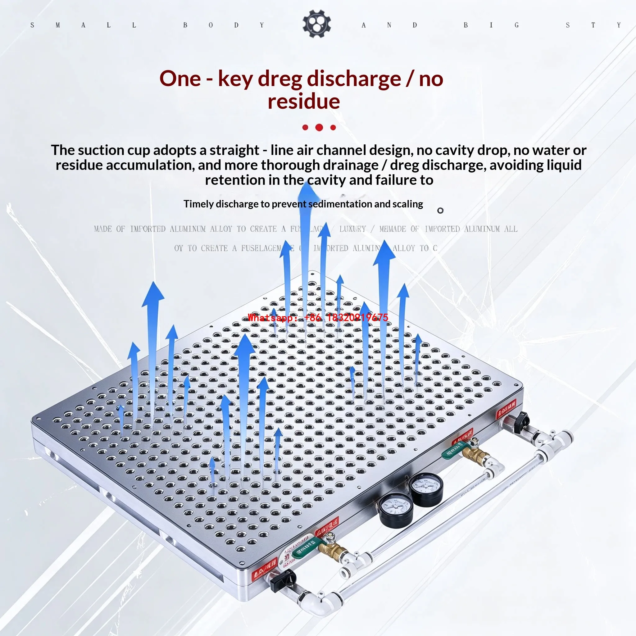 Cyclmotion New multi-point vacuum suction cup: Gasket-free, multi-hole CNC vacuum chuck (no sealing strip required).