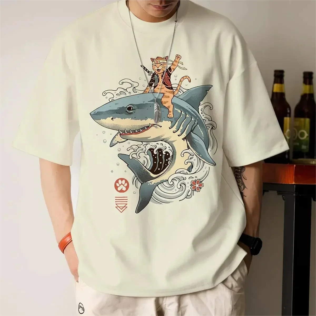 

2024 Men's Elastic Polyester Summer Loose Fashion Quick Dry 3D Printed T-shirts Custom Print Man Loose Short Sleeved T Shirtv