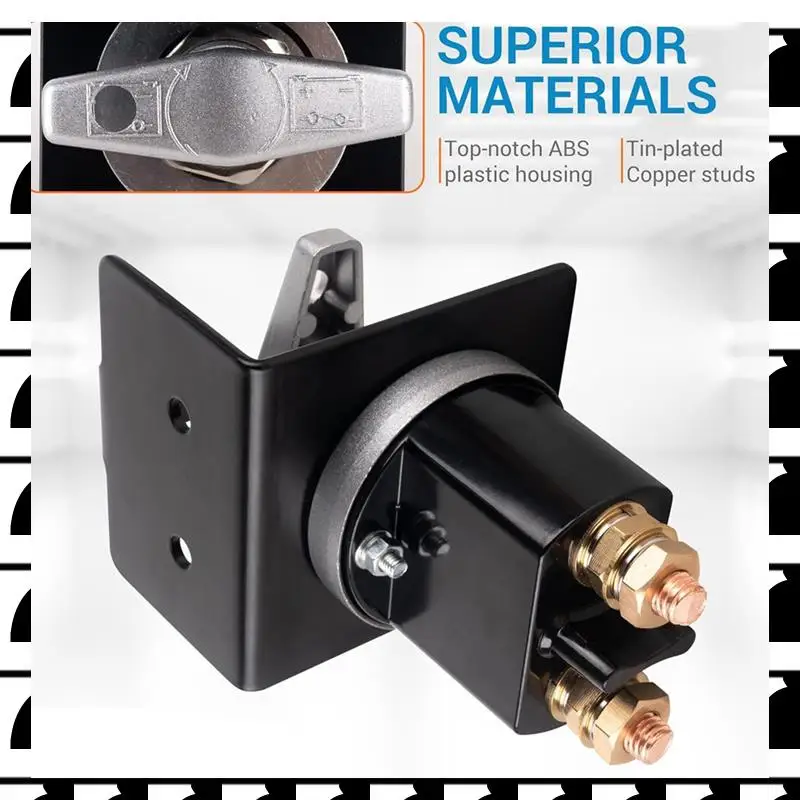 

A44U 500A High Current Battery Disconnect Switch, 12-36V Battery Cut Off Switch With Lock-Out Plate, Replace 20247, Truck, RV