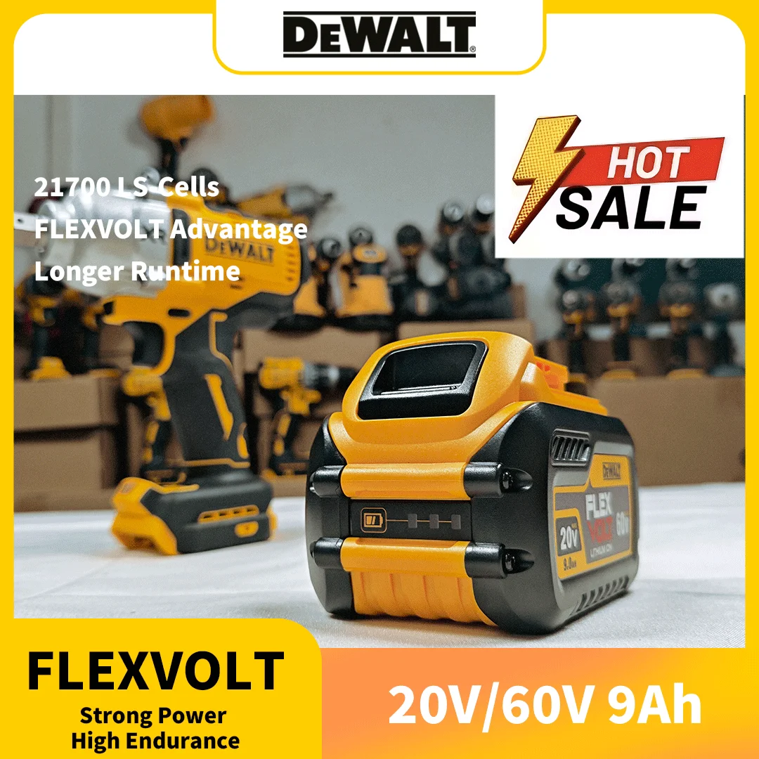 لبطارية ديوالت DCB609 20 فولت/60 فولت ماكس فليكس فولت 9Ah ليثيوم أيون قابلة للشحن لاستبدال مجموعة أدوات كهربائية لاسلكية #1