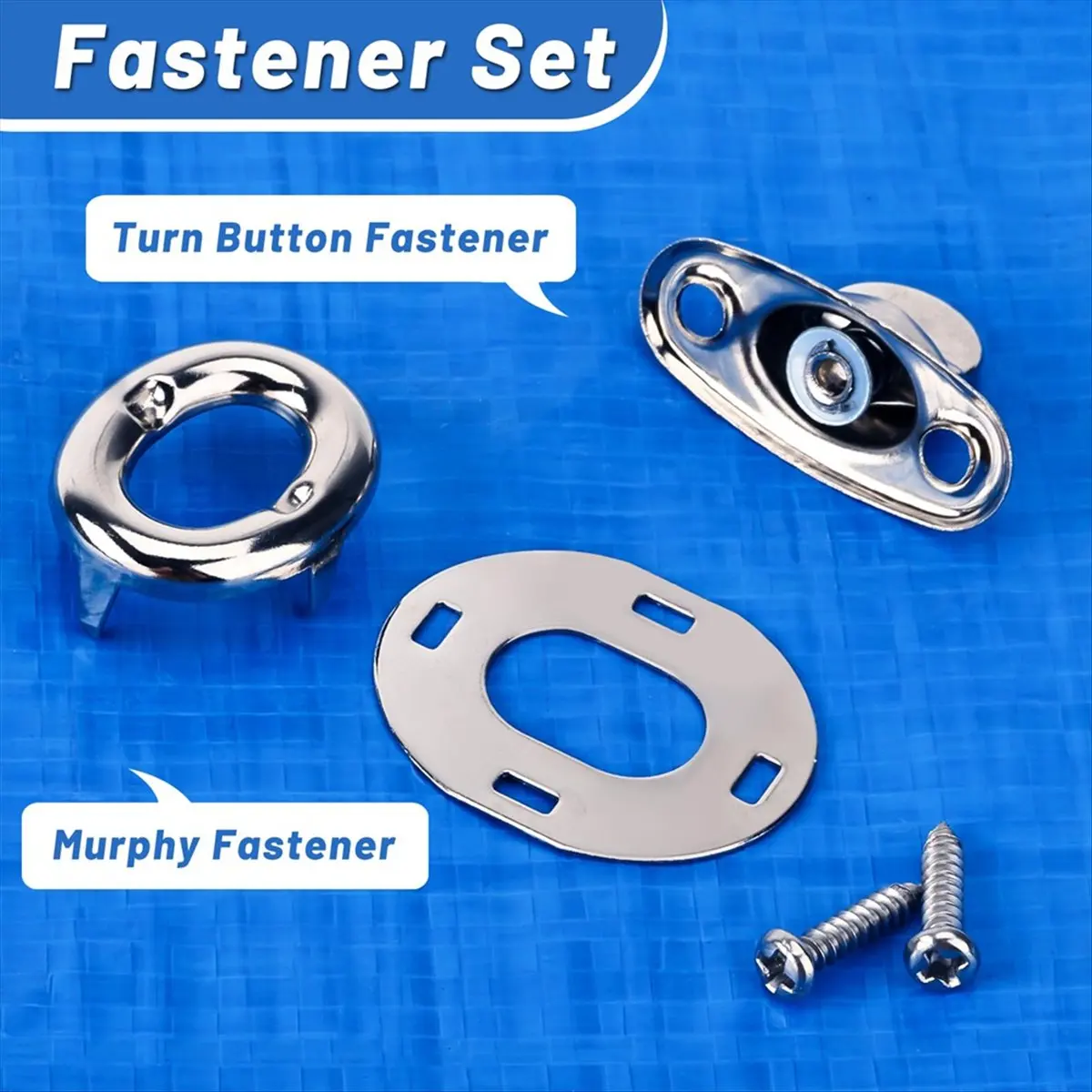 

#41N Tools & Building Supplies,10Sets Marine Grade Twist Lock Fasteners Turn Button Eyelet (alloy steel)
