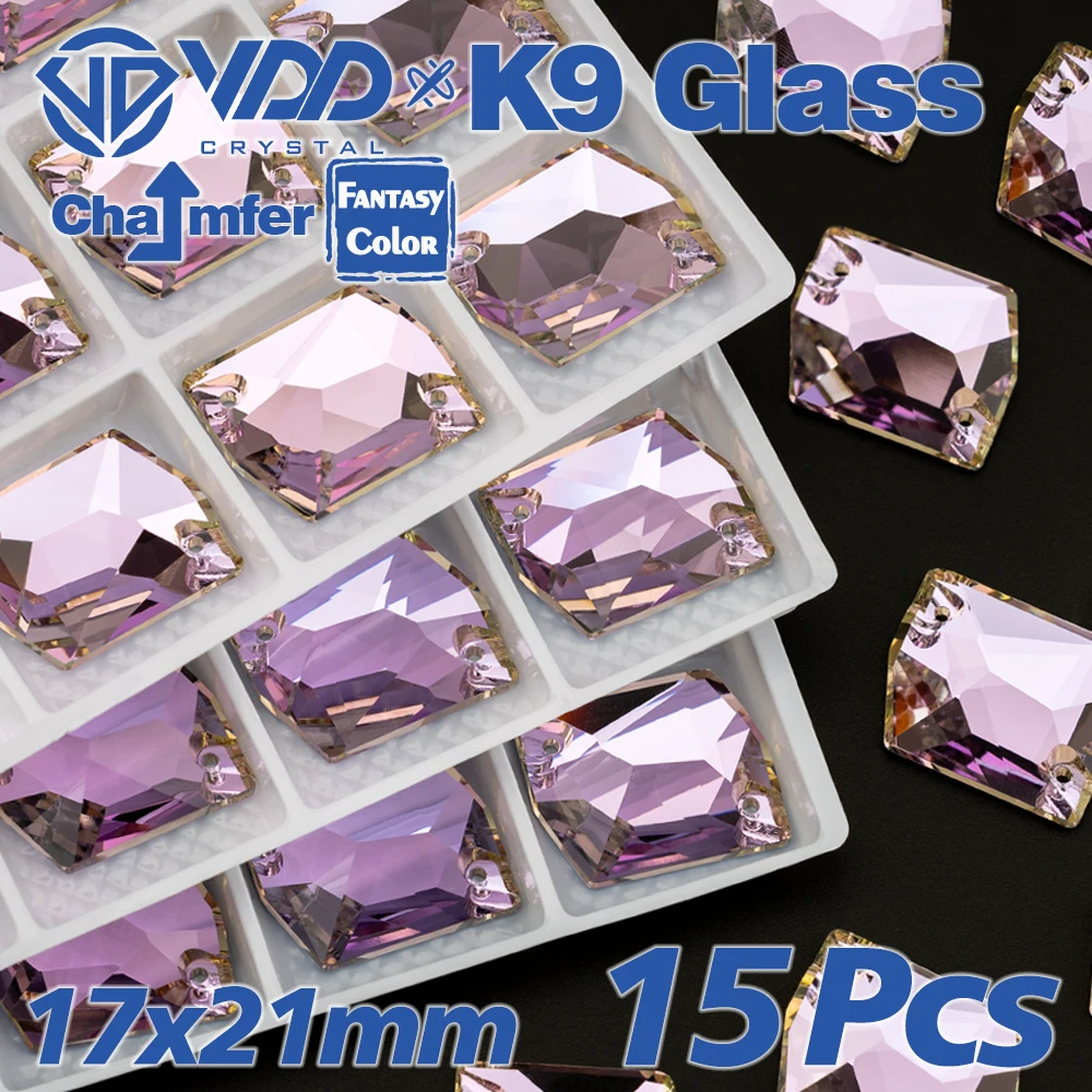 VDD S276 Violet Beam Top-Qualität AAAAA K9 Glas aufnähbare Strasssteine, Nähkristalle, flache Strasssteine für Kleidungsdekorationen – Detail 7