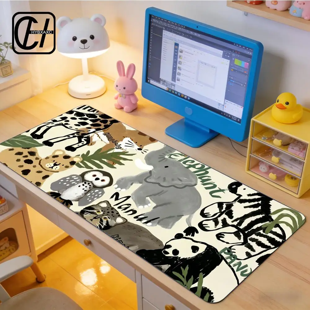 

Cute animal Large Mouse Pad Cute Rabbit Desk Mat XXL Anime Mousepad Office Desks Accessories Computer Keyboard Decort Mat HYBXXC