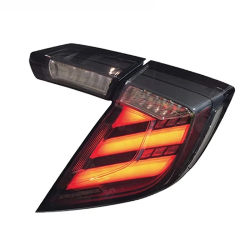 For Honda Civic 2016-2020 Led Tail Light with Start Mode Animation Red Auto Lamp Accessories Driving Brake Tail Light Assembly