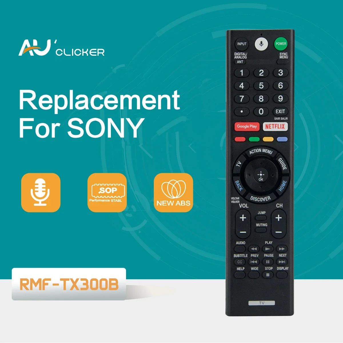 RMT-TX300B inteligentny zamiennik telewizora pilot do Sony TV KD-43X727E KD-49X727E KD-55X727E KD49X725F