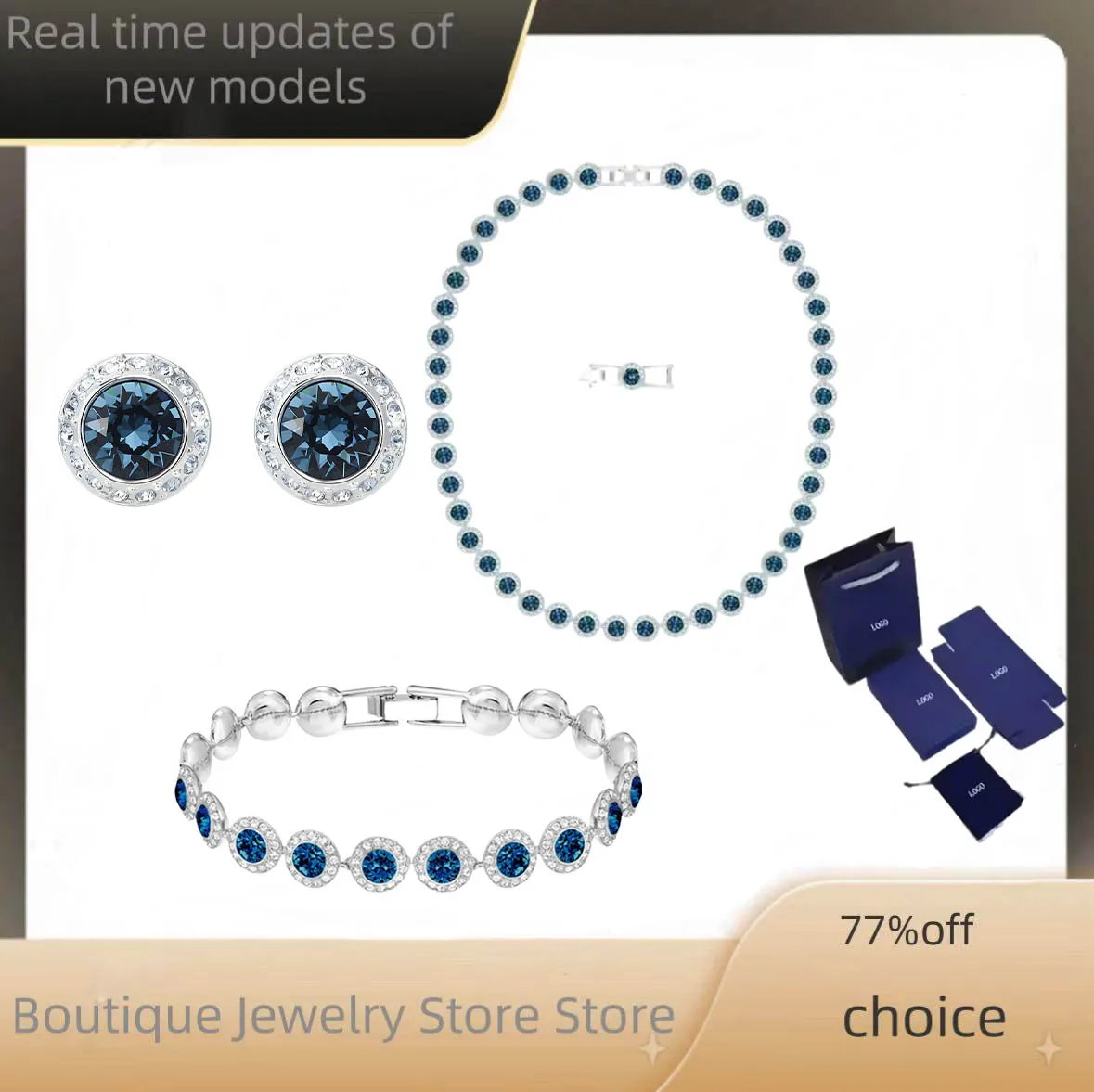 

Роскошное высококачественное ожерелье, кулон, круглый комплект ювелирных изделий на удачу для повседневной одежды, незаменимый для вечеринок и банкетов - праздничный подарок