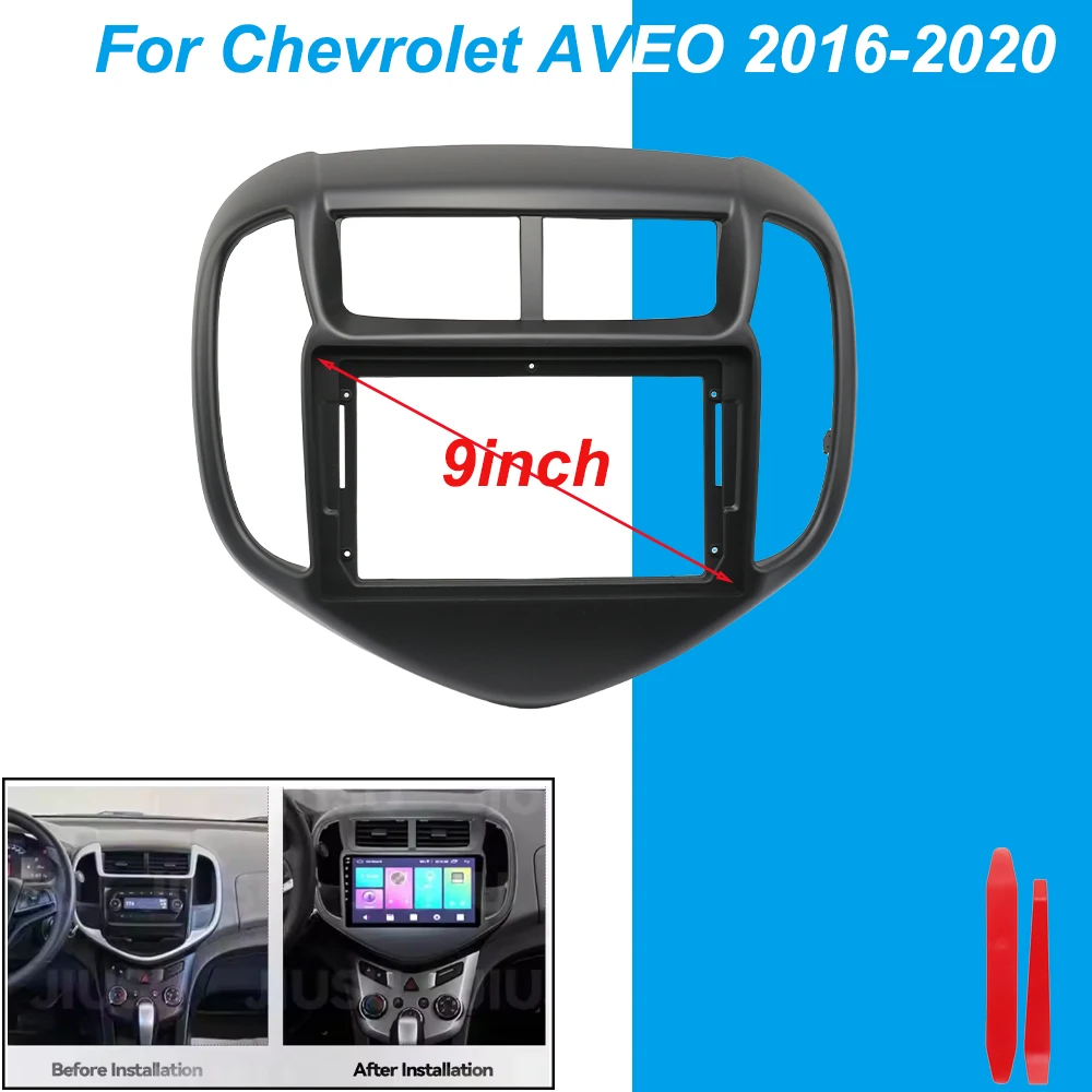 

Для CHEVROLET AVEO 2016 9-дюймовый автомобильный DVD-радио, лицевая панель, стерео панель, рамка, GPS, Android-плеер, крышка адаптера, кабели