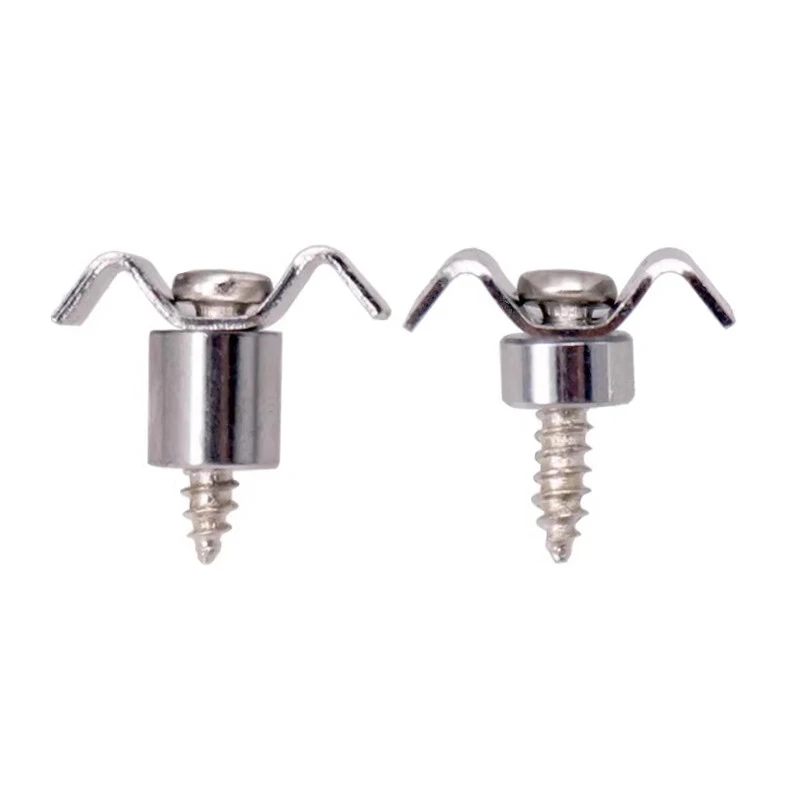 1 Pair String Trees Retainers Electric Chrome With Screw Guide Fit Electric Guitar Accessories