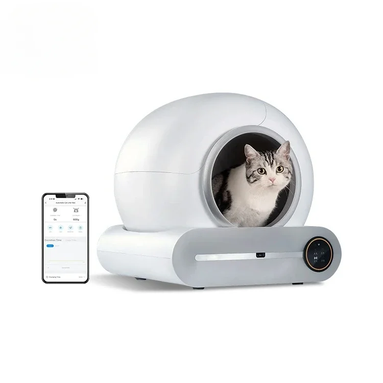 Smart Cat Toilet Litter Box Self Cleaning APP Control Intelligent   Basin for s