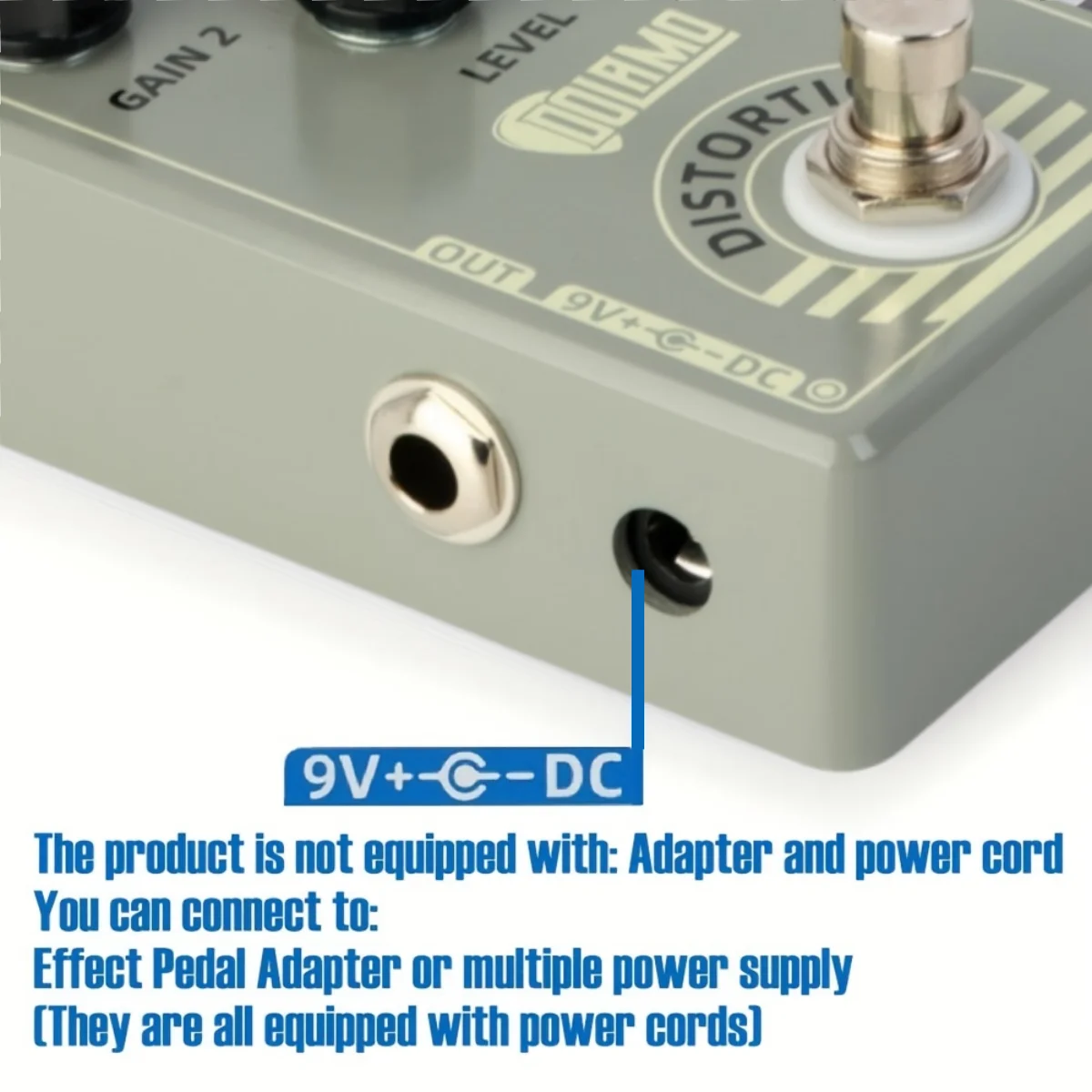 Dolamo D-5 Distortion Guitar Effect Pedal True Bypass for Electric Guitar Parts & Accessories