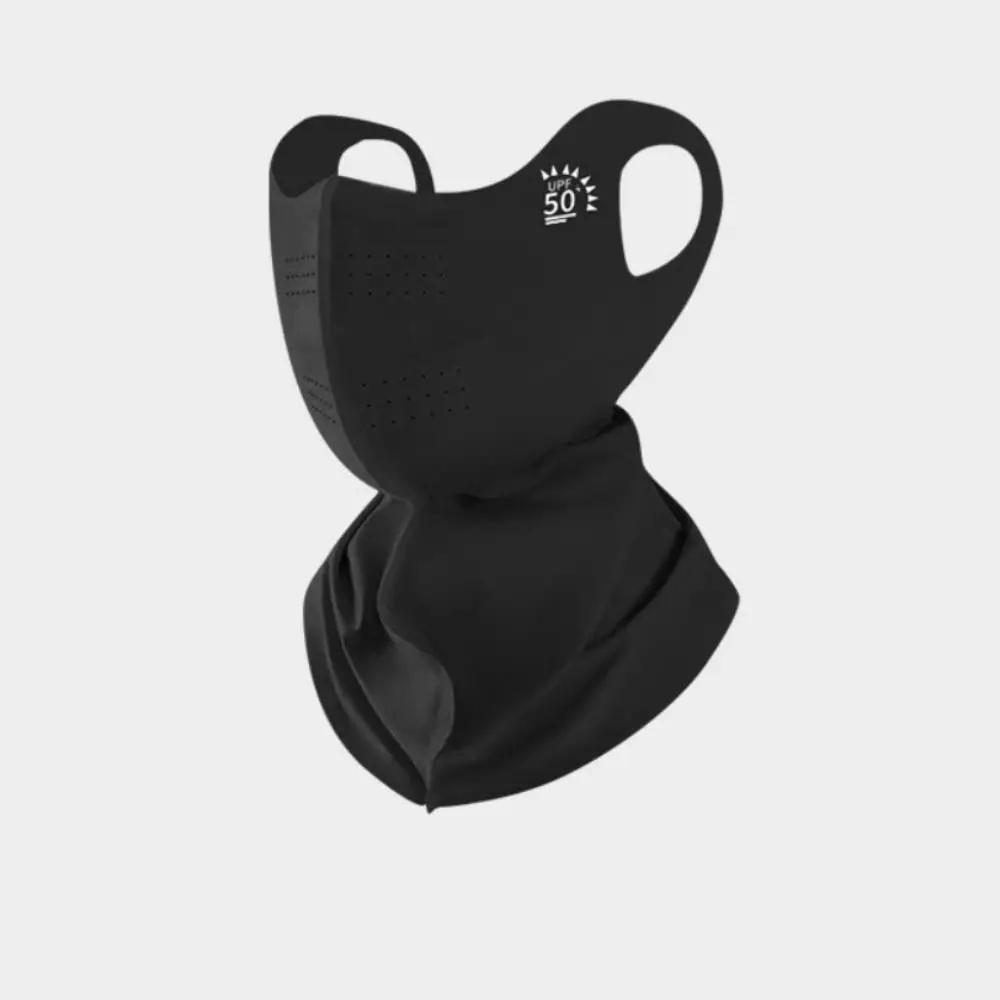 

Thin Summer Full-Face Sunscreen Veil UPF 50+ Breathable Ice Silk Face Cover Outdoor Anti UV Neck Wrap Cover Unisex