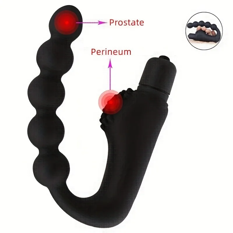 Adult Supplies Sex Toy 10 Modes Silicone Beads Anal Prostate Massager Vibrator Butt Plug Sex Toys For Men Adults Couples Sexy