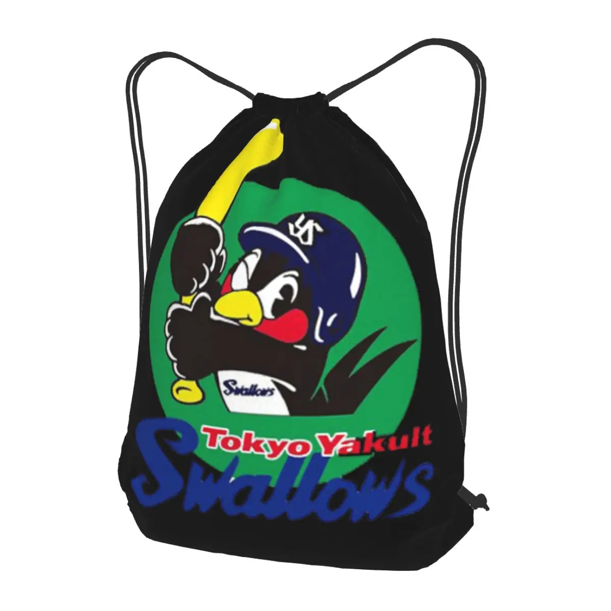 

Tokyo Yakult Swallows Backpacks Multi-function Drawstring Bundle Pocket Sports Bag Book Bags for Man Woman School