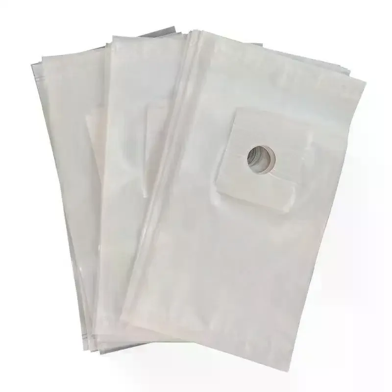 Drill Dust Collector Bag For Wall Hole Punching Self Stick: 100Pcs Plastic Cover Pre Cut Tearproof Reusable