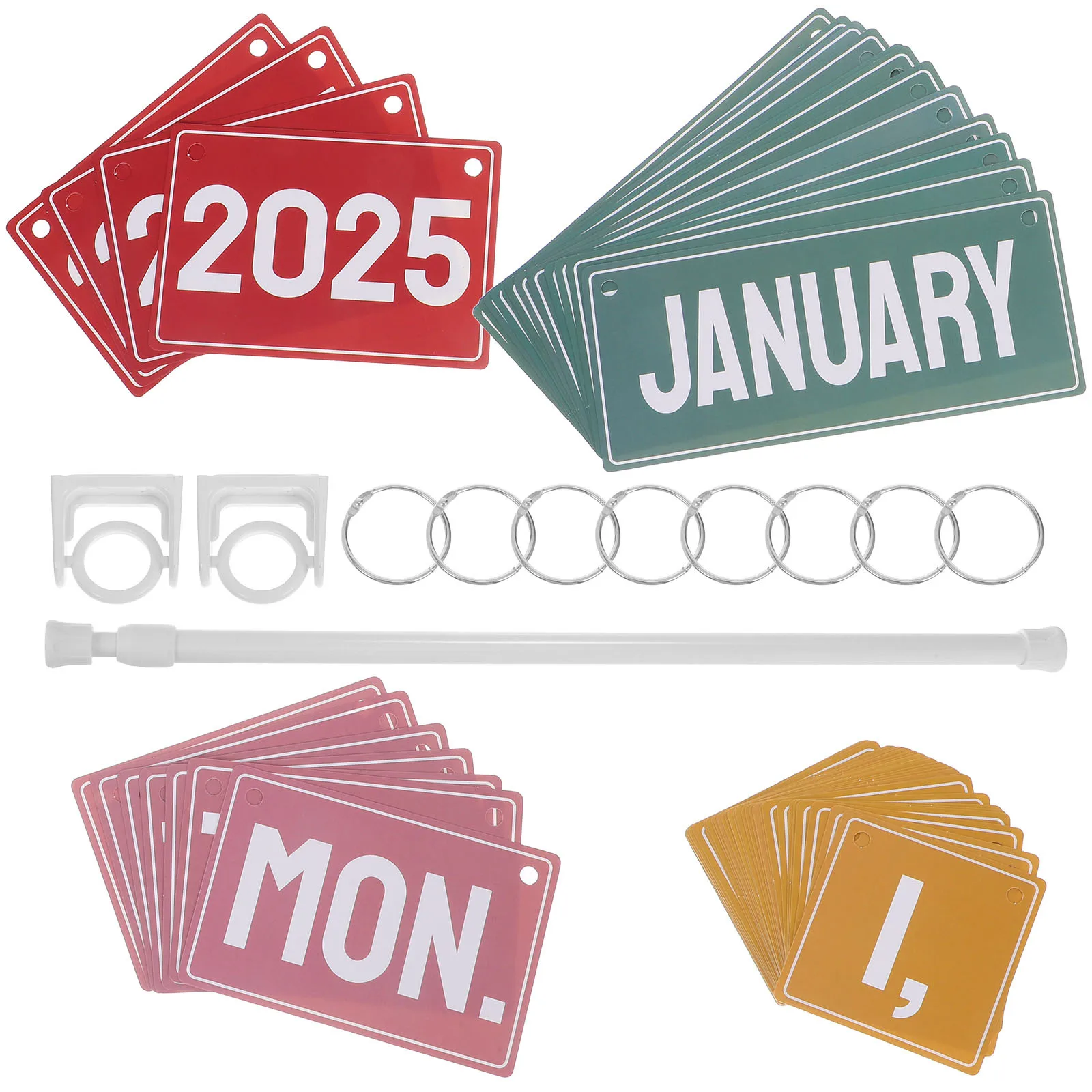 

1Set Boho Flip Calendar 2025-2028 Classroom Bulletin Board Set Date Cards for Elementary Preschool Boho Flip Calendar