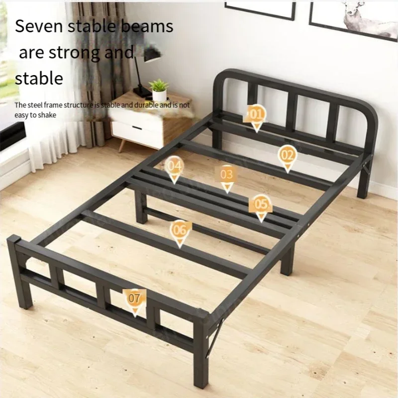 Single bed folding household simple office small bed dormitory lunch break adult nap iron maca portatil dobravel estetica