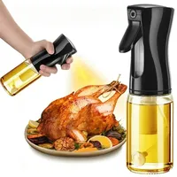 200ml Oil Spray for Kitchen Oil Nebulizer Dispenser Spray Oil Sprayer Airfryer BBQ Camping Olive Diffuser Cooking