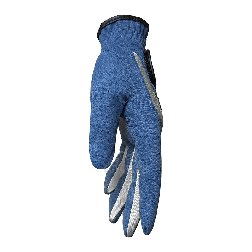 Golf Gloves For Men 1pc Blue Sport Fabric Breathable Left Right Hand New Brand Dropship Magic Tape baseball Tennis Glove