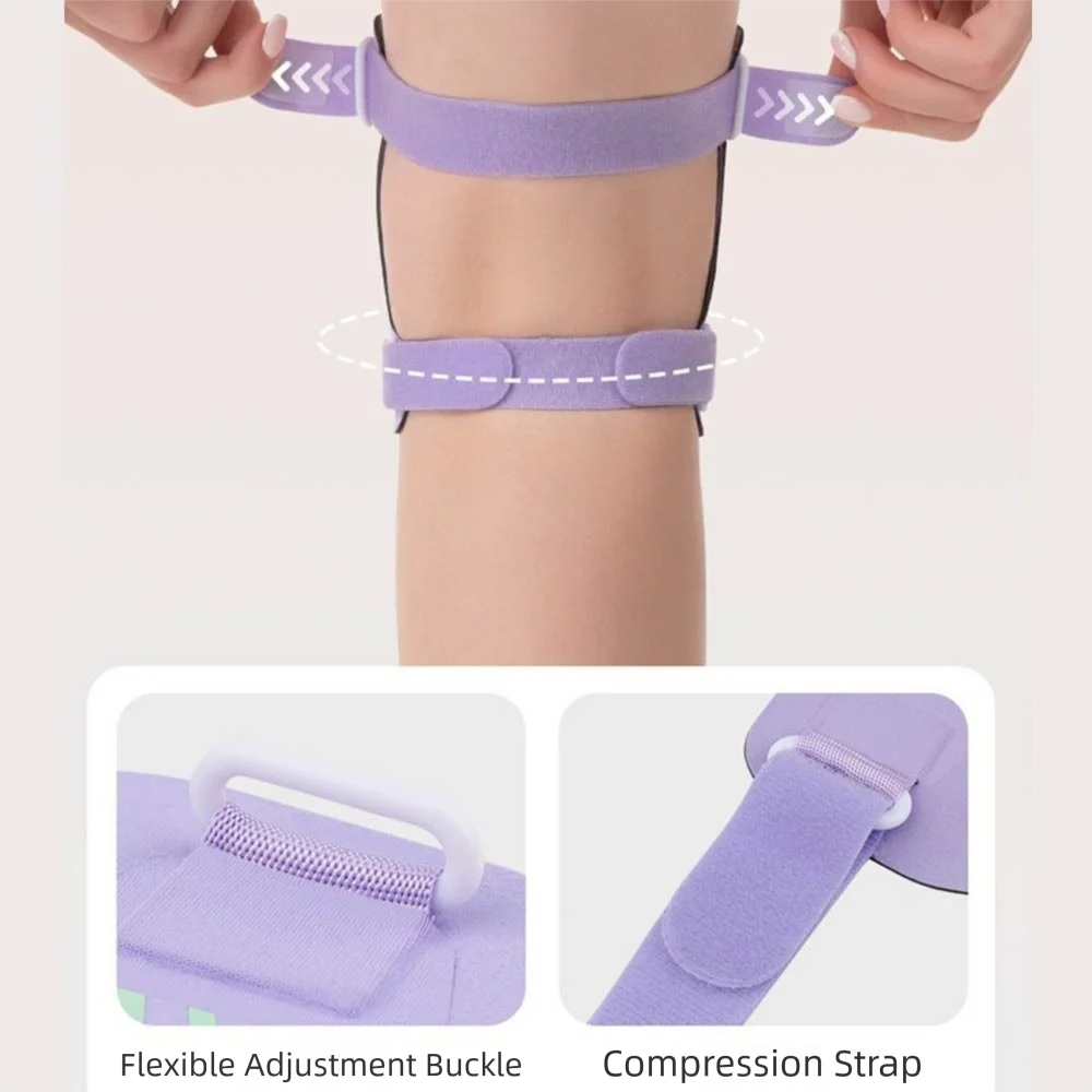 دعامة الركبة القابلة للتعديل، غير قابلة للانزلاق، امتصاص الصدمات، دعم الرضفة، حماية مرنة عالية، حماية الركبة، تعزيز اللياقة البدنية