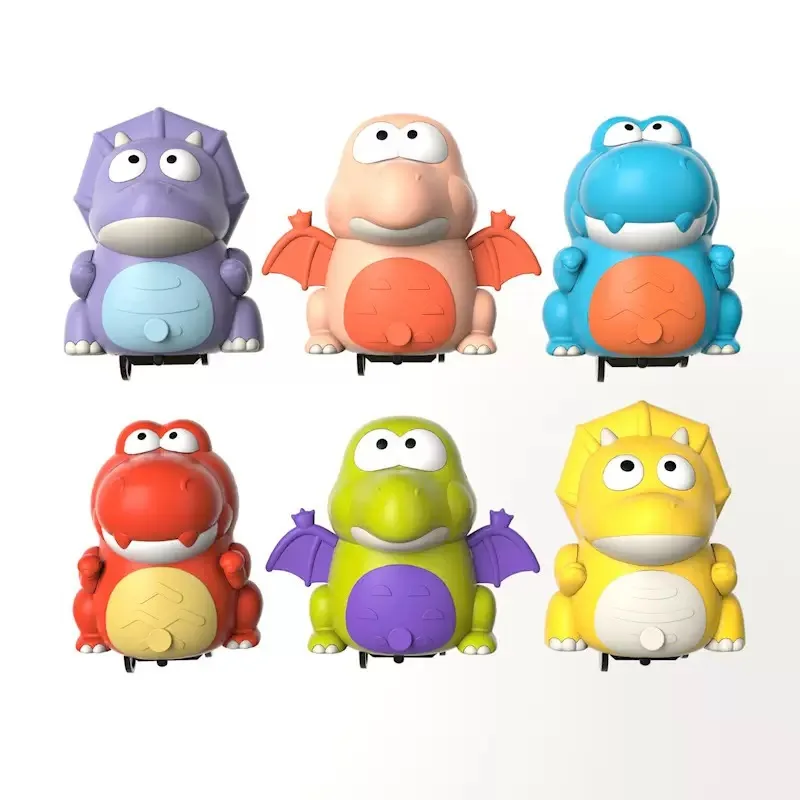 

New product creative electric swinging dinosaur toy cute horned dragon magnetic connection parent-child interactive toy