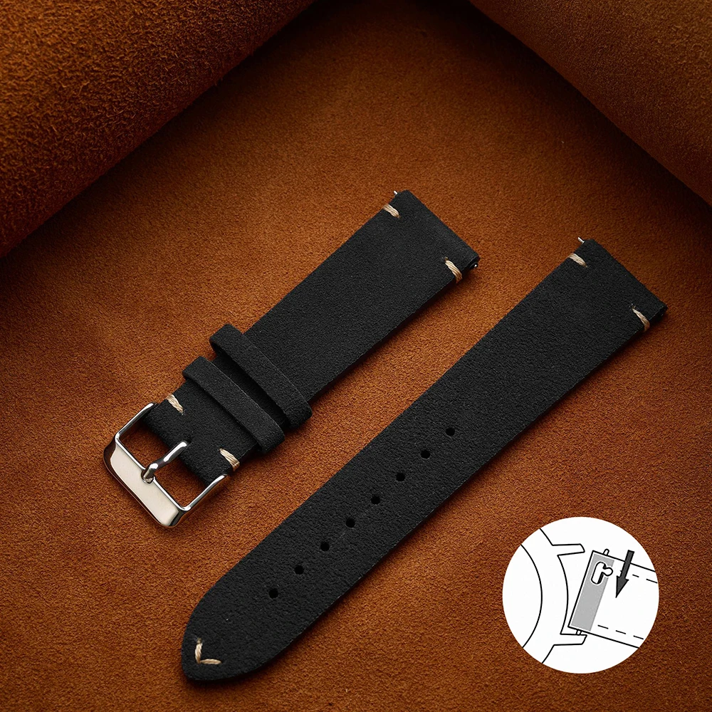 Soft Suede Strap Wristband Watch Bands