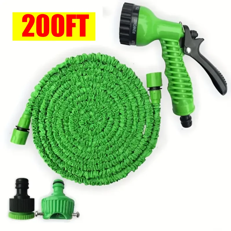 

25FT-200FT Expandable Magic Hose 7 Water Spraying Functions Gun Durable Materials Home Garden Watering Tools Lightweight Design