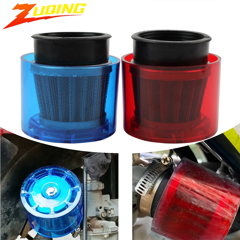 Motorrad Universal 28/32/35/38/42/47mm Splash Proof Luftfilter Für 50125 150 250 Pit Dirt Bike Roller ATV Motocross Zugriffs
