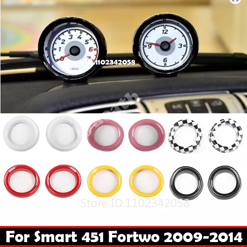 For Mercedes Smart Brabus 451 Fortwo 2009-2014 Car Instrument Meter Tachometer Ring Decoration Sticker Car Interior Accessories
