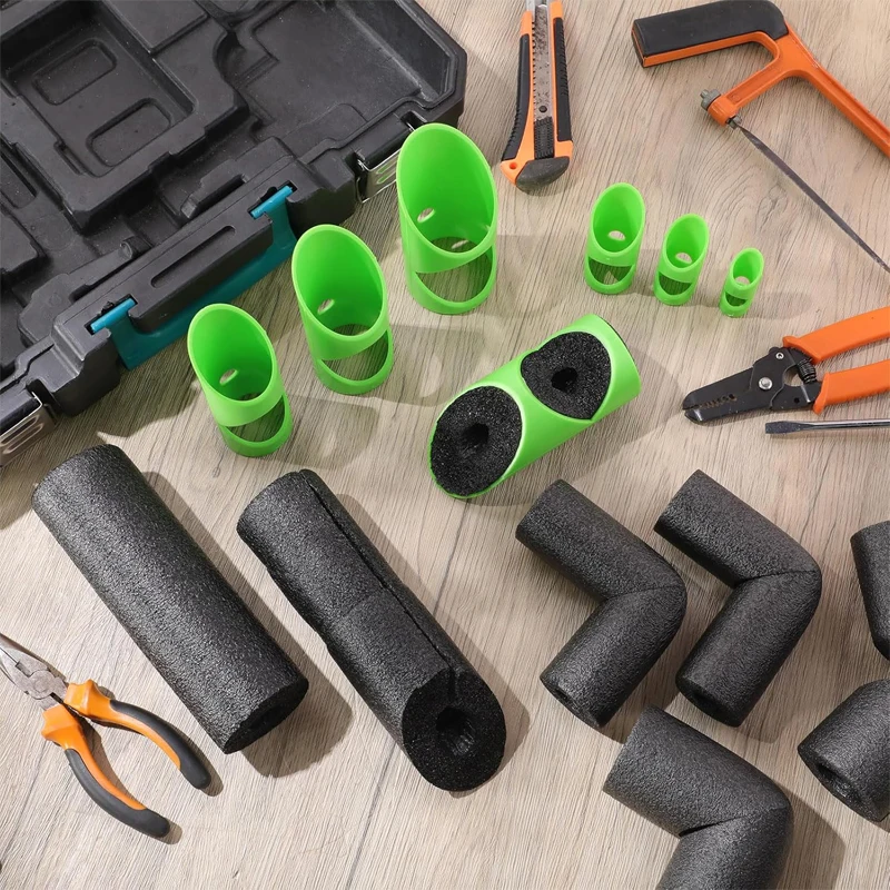 3 ชิ้นโฟมเครื่องตัดท่อเครื่องมือฉนวนกันความร้อนตัดท่องเที่ยว FIXTURE สําหรับฉนวนท่อในครัวเรือน FIXED CLAMP หลอดตัดเครื่องมือ