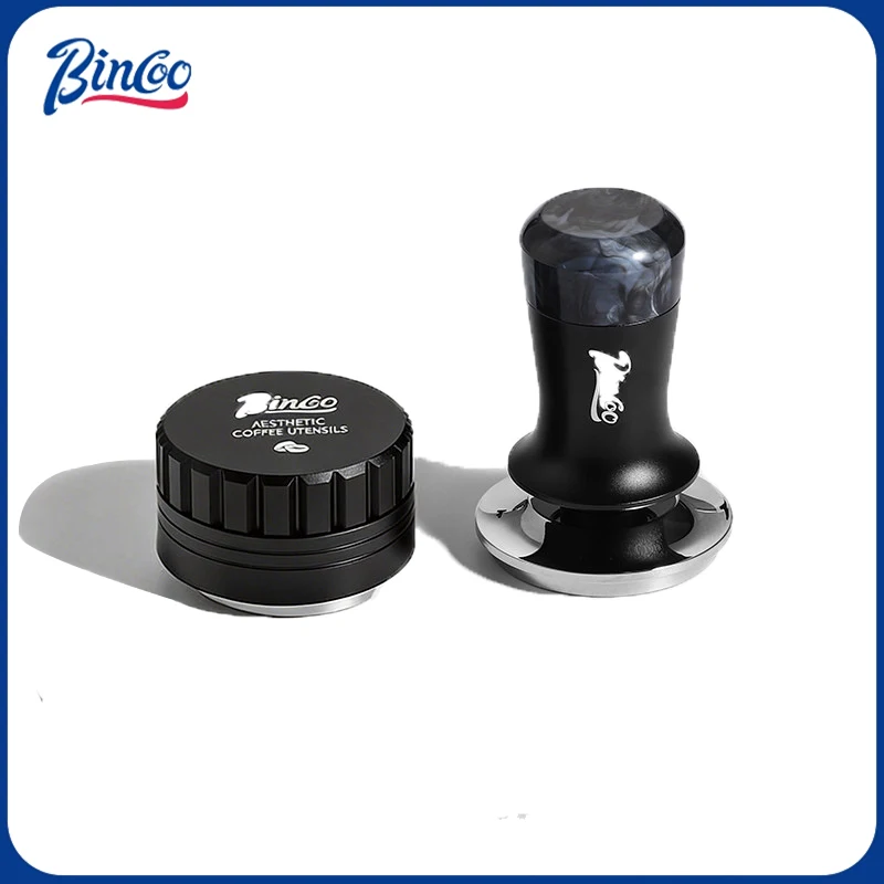 Bincoo Espresso Tool and Spring Tamper Set 51/58mm Universal Coffee Distribution Needle and Calibrated Tamping Home Kitchen tool