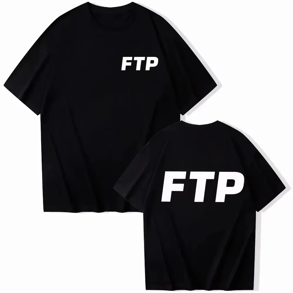 2026 New Ftp Printed T-shirt Men's Clothing and Women's Harajuku Rap Styles Music Short Sleeve Casual Clothes Summer New T Shirt