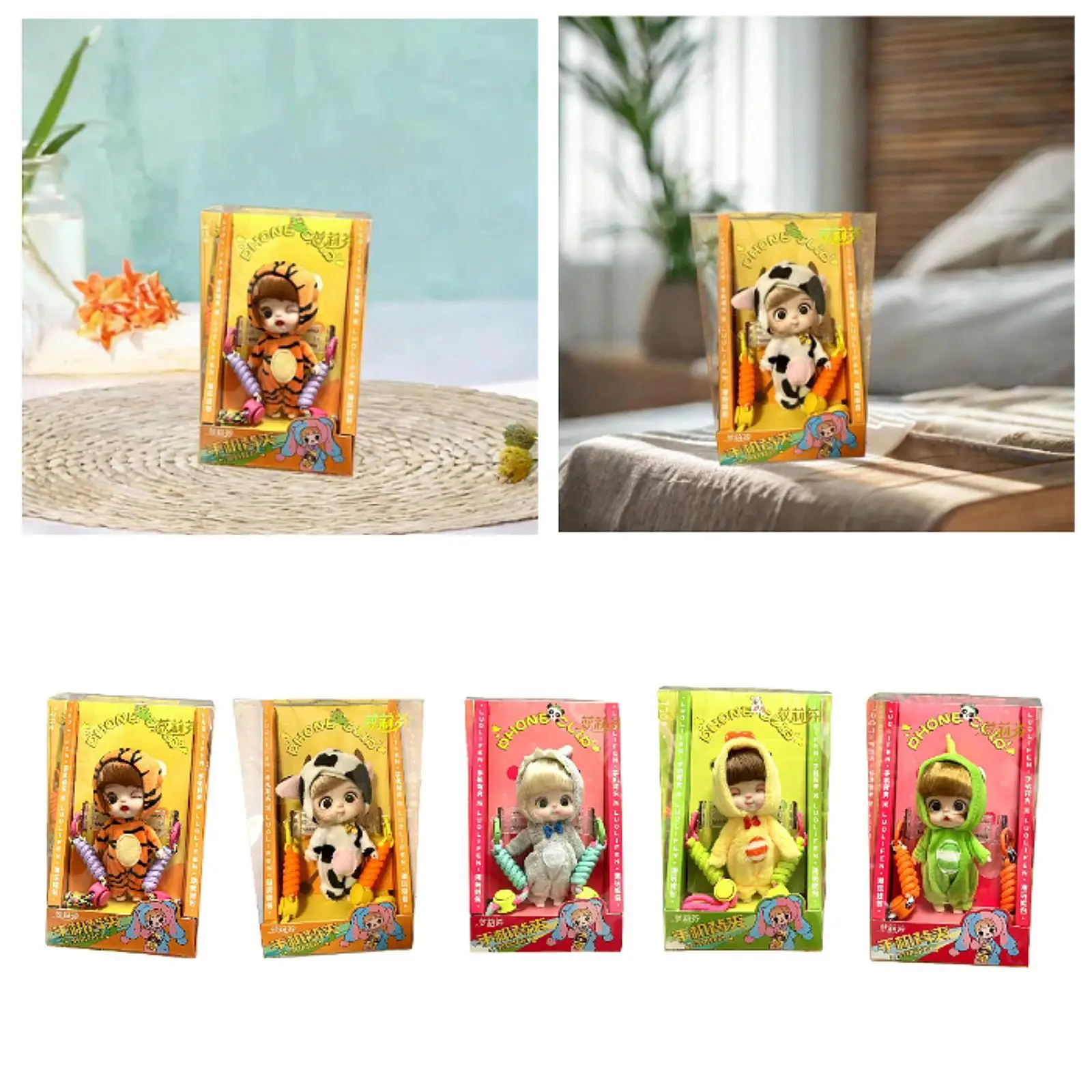 

Спальный мешок, кукла, милый орнамент, мобильный зажим, аксессуар для автомобиля, спальни, офиса