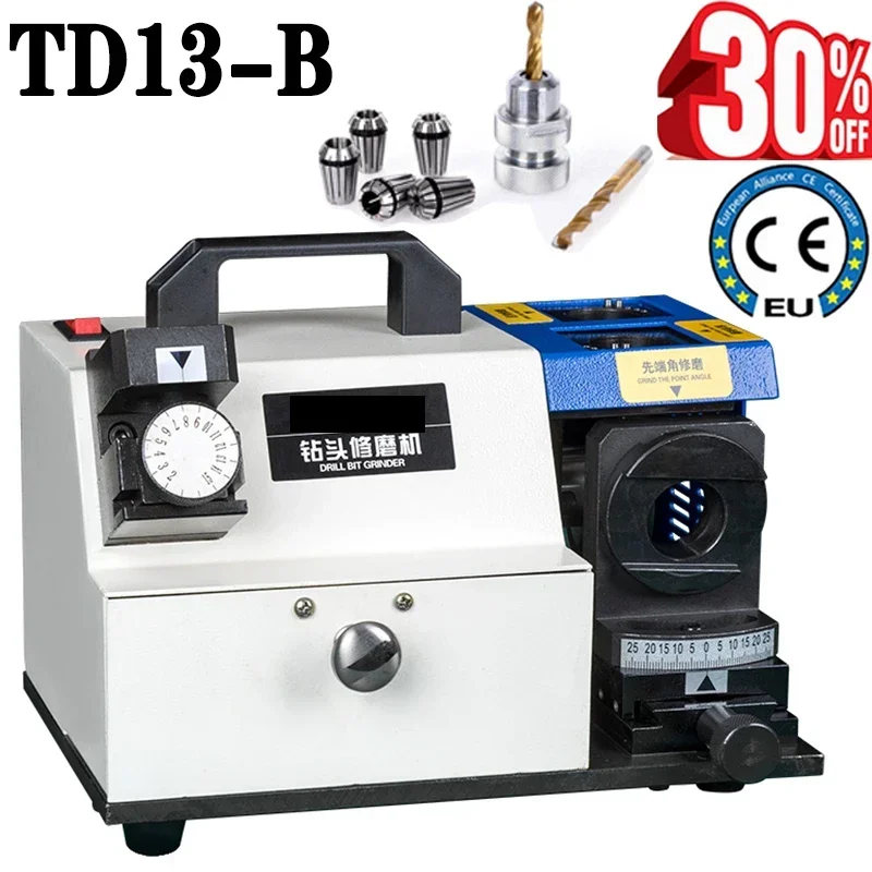 

3-13mm Drilling Bits Grinding Machine 160W Standard Equipped with CBN Diamond Wheel Grinding for HSS Marerial Drilling TD13-B