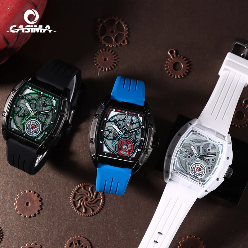 CASIMA Couple Watches Sports Watch, Quartz Movement, Students Watch Jelly Watch Waterproof, Model CS2163-1046