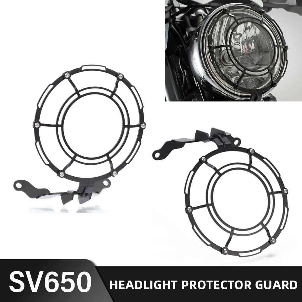 

For Suzuki SV650/ABS SV650X 2016-2024 Headlight Bracket Guard Cover Grill Protector Motorcycle SV650 X ABS Cafe Racer 2018-2024