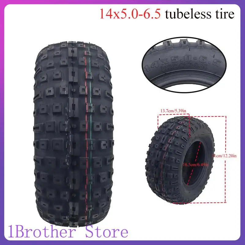 14 Inch high quality Electric Scooter Tubeless Tire 14X5.0-6.5 for FLJ K6 E2 K14 Good Quality Replacement Parts